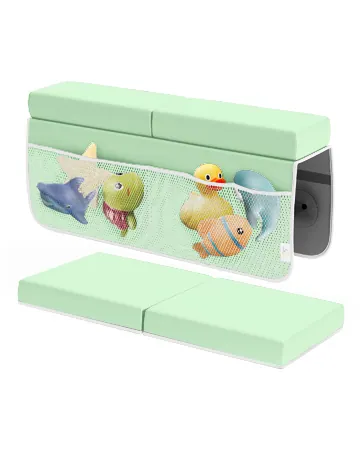 FluffyTub Mint Green bath kneeler product view 16