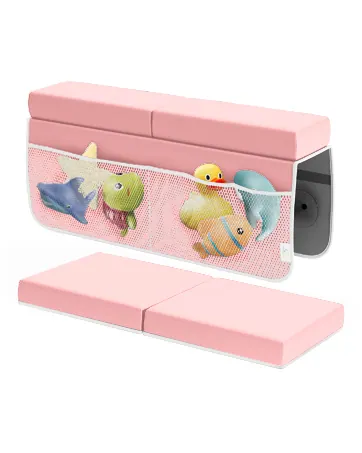 FluffyTub Blush Pink bath kneeler product view 16